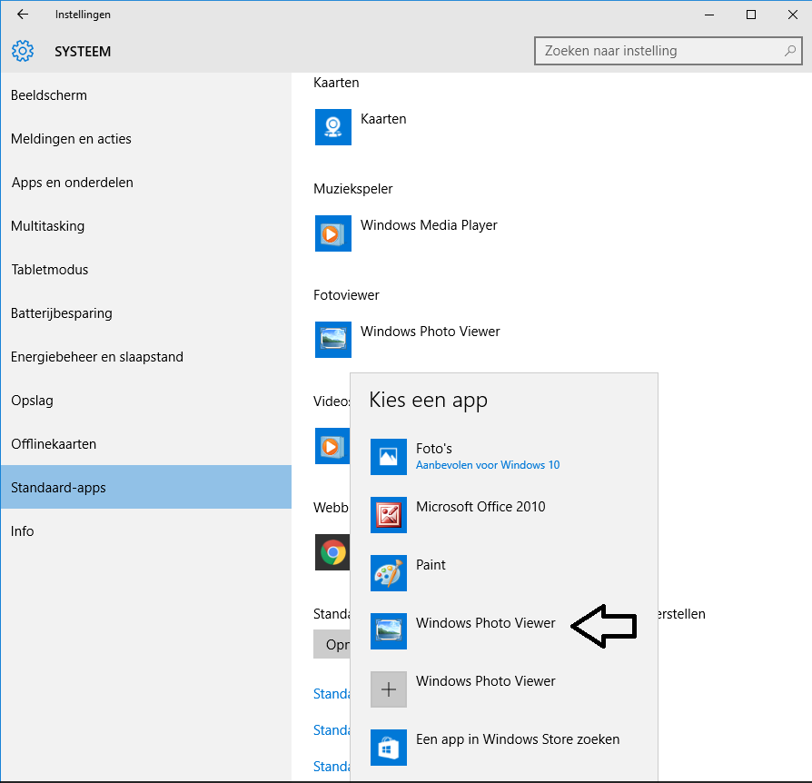 Windows 10 Windows Photo Viewer instellen als programma | arjanlobbezoo.nl